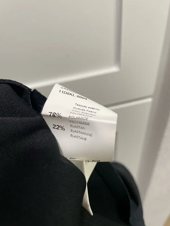 PINKO Italy Navy Pleated Scuba Neoprene Mini Skirt Schoolgirl Preppy - Picture 5 of 6